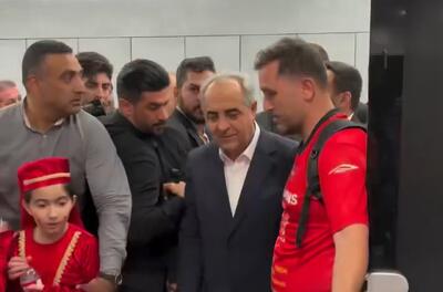حضور استاندار آذربایجان‌شرقی در جشن قهرمانی تراکتور