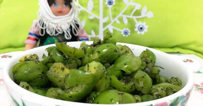 این رسپی سرو گوجه سبز مخصوص شمالی هاست+ فیلم