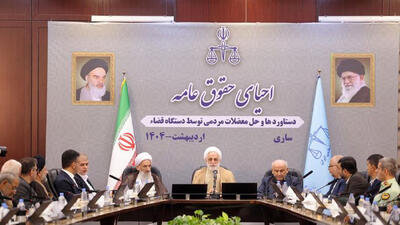 تاکیدات رئیس قوه قضاییه در راستای اهتمام مقامات قضایی به مقوله‌ی صیانت و احیای حقوق حقه و عامه مردم و مقابله با متعرضان به این حقوق/