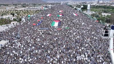 راهپیمایی میلیونی یمن در حمایت از فلسطین: نکبت تکرار نمی‌شود
