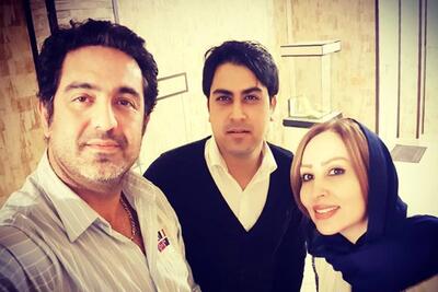 مهدی امینی‌خواه و همسرش در یک مراسم + عکس