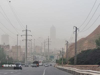 باد و گردوخاک در راه آذربایجان شرقی