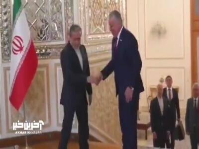 دیدار و گفتگوی وزرای امور خارجه ایران و تاجیکستان
