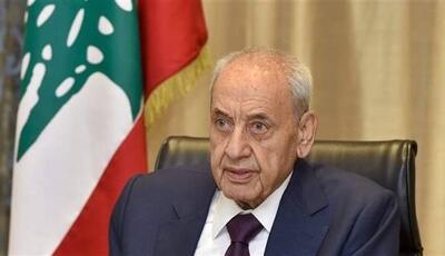 رئیس پارلمان لبنان: به توافق آتش‌بس متعهدیم