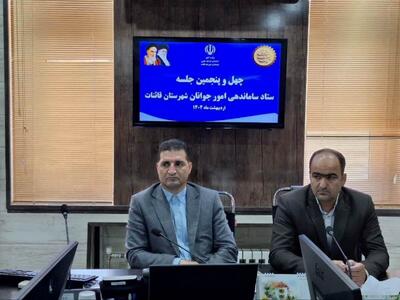 چهل وپنجمین جلسه ستاد ساماندهی امور جوانان شهرستان قاینات