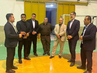 بازدید مدیرکل ورزش و جوانان از پروژه های ورزشی چمستان
