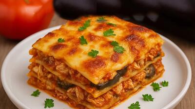 چطور لازانیای مرغ و بادمجون درست کنیم؟