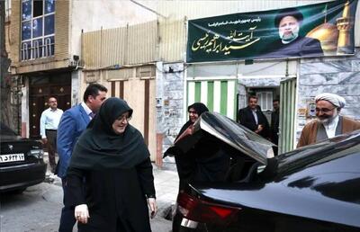 دیدار سخنگوی دولت با مادر شهید جمهور در مشهد