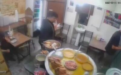 ببینید؛ سرقت کله‌پاچه از طباخی!