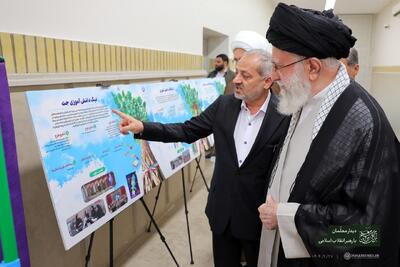 تصاویر: بازدید رهبر انقلاب از نمایشگاه «همه با هم برای ایران برای مدرسه»