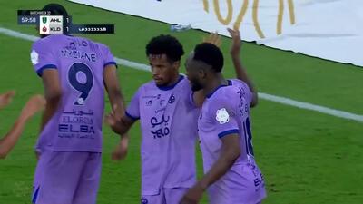 گل اول الخلود به الاهلی عربستان (گل به خودی دمس)
