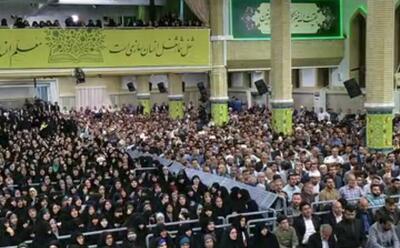 فیلم/ هم‌خوانی معلمان در دیدار با رهبر انقلاب