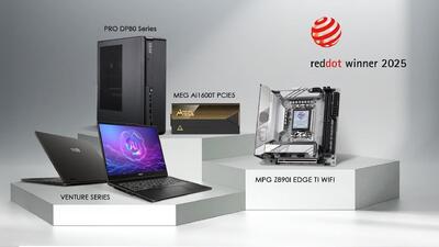 معرفی سخت افزارهای جذاب MSI که جوایز Red Dot 2025 را درو کردند