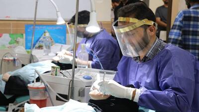 ارائه خدمات رایگان دندانپزشکی به نیازمندان منطقه محروم بندر مقام بندرلنگه