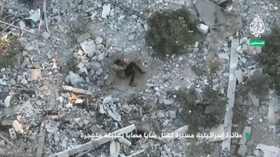 لحظه شهادت مجروح فلسطینی غیرنظامی با پرتاب نارنجک صهیونیست‌ها + فیلم