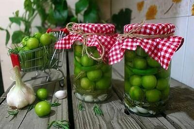 طرز تهیه چاشنی خوش‌طعم بهاری(شور گوجه‌ سبز)