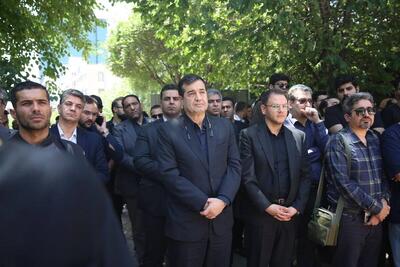 حضور وزیر ورزش و جوانان در مراسم تشییع مرحوم حمیدرضا درجاتی