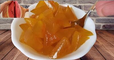 طرز تهیه مربای پوست هندوانه