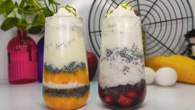 آموزش طرز تهیه فالوده توت فرنگی در کمتر از ۱۰ دقیقه