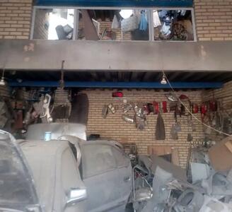 مصدومیت یک کارگر مشهدی در آتش‌سوزی یک تعمیرگاه خودرو