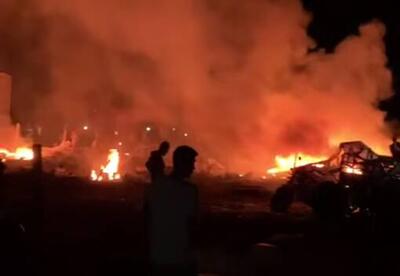 فیلم/ بمباران چادرهای آوارگان فلسطینی در خان‌یونس