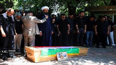مراسم تشییع پیکر حمیدرضا درجاتی
