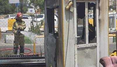 حریق در بازار آهن ۳ مصدوم برجای گذاشت