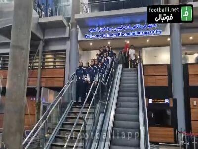 مراسم استقبال از کاروان تیم ملی فوتسال زنان ایران بعد از کسب جواز صعود به جام جهانی