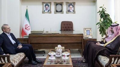 این سیاستمدار عربستانی به دیدار لاریجانی رفت