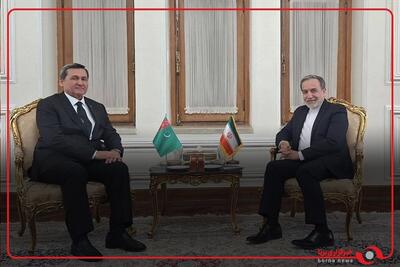 دیدار و گفتگوی اعضای هیئت حماس و رشید مردوف وزیر خارجه ترکمنستان با سیدعباس عراقچی وزیر خارجه جمهوری اسلامی ایران در حاشیه روز دوم مجمع گفتگوی تهران