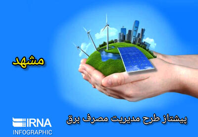 اینفوگرافیک| مشهد پیشتاز مدیریت مصرف برق