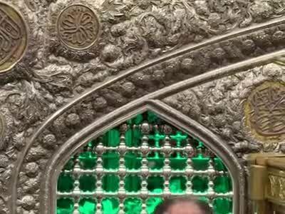 زیارت ضریح مبارک امام رضا (ع) توسط روبرتو پیاتزا، سرمربی تیم ملی والیبال