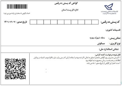 متقاضیان فضاهای کار اشتراکی فعلا برای دریافت کدپستی به سامانه GNAF مراجعه کنند - پیوست