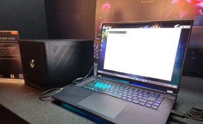 گیگابایت از AORUS RTX 5090 AI Box رونمایی کرد؛ قدرت دسکتاپ برای لپ‌تاپ‌ها با تاندربولت ۵ و خنک‌کننده مایع