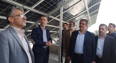 افتتاح نیروگاه خورشیدی شرکت آونگان