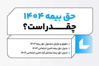 حق بیمه ۱۴۰۴ تأمین اجتماعی / جدول حق بیمه اختیاری مشاغل آزاد [محاسبه آنلاین] - ویدائو مگ