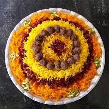 هویج پلو مجلسی با گوشت قلقلی