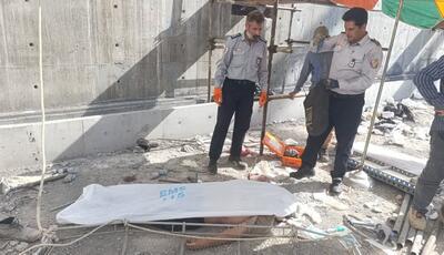 سقوط از ارتفاع جان کارگری را در شهرضا گرفت