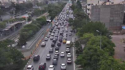 ترافیک سنگین در محورهای آزادراهی البرز