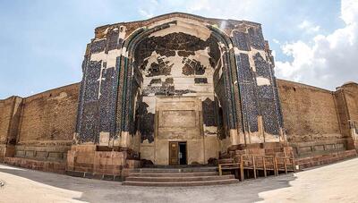 تبریز قدیم؛ مسجد کبود در سال ۱۳۰۹ (عکس)