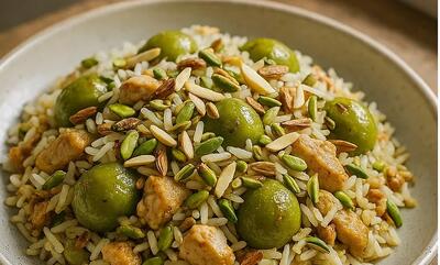 طرز تهیه گوجه سبز پلو