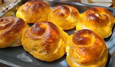 طرز تهیه نان حلزونی ،بازاری که شگفت زده ات میکنه!