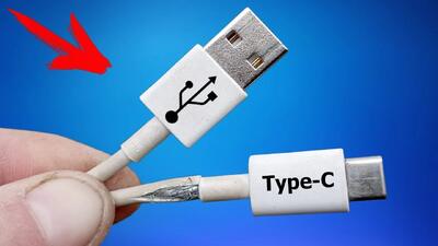آموزش تعمیر کابل های قدیمی شارژر