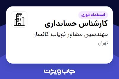 استخدام کارشناس حسابداری - خانم در مهندسین مشاور نویاب کانسار