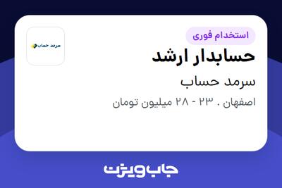 استخدام حسابدار ارشد در سرمد حساب