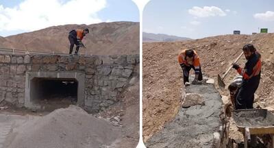 محورهای بخش گلباف کرمان ایمن سازی شدند