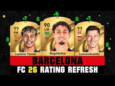 پیش‌بینی ریتینگ ستارگان بارسلونا در EA FC 26؛ آینده کاتالان‌ها روشن است؟ - پارس فوتبال