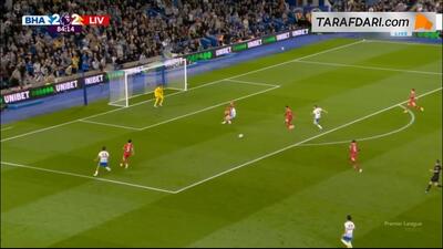 گل جک هینشلوود به لیورپول (برایتون 3-2 لیورپول) - پارس فوتبال