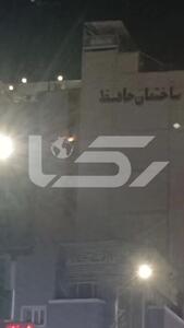 آتش سوزی در پشت ساختمان متروپل
