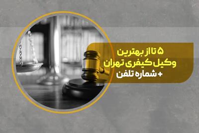 5 تا از بهترین وکیل کیفری در تهران + شماره تلفن
